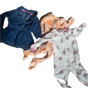Tommy Hilfiger and Gerber baby pajamas size 3 to 6 months